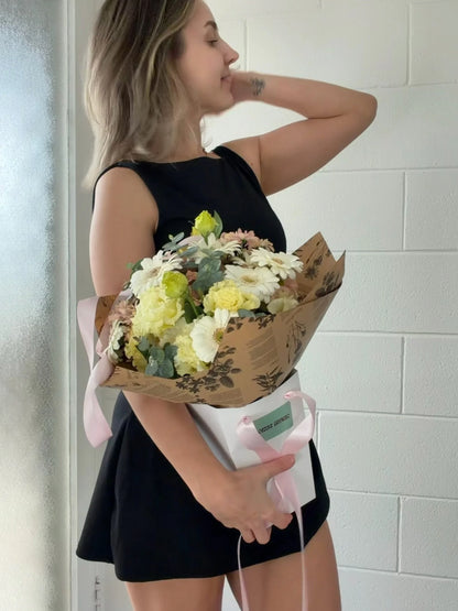 The Bloomie | Signature Pastel Bouquet | Timeless Flower Arrangement Adelaide - image 3