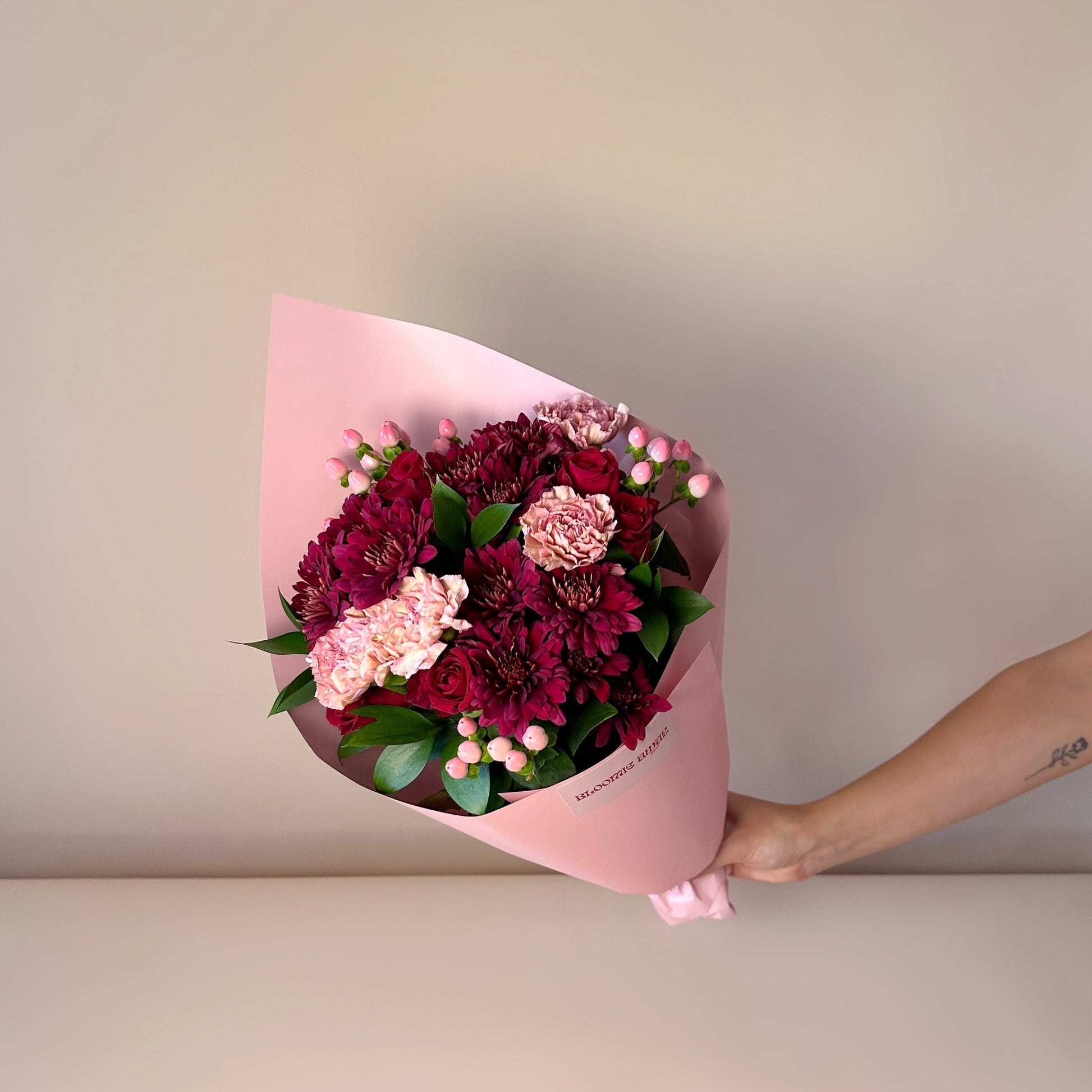 The Cupid | Romantic Red Rose & Pink Flower Bouquet Adelaide