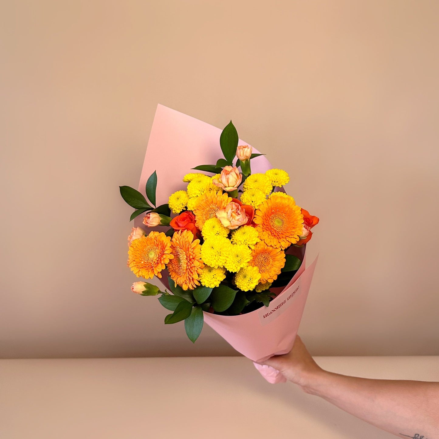 The Glow | Bright Orange & Yellow Flower Arrangement Adelaide