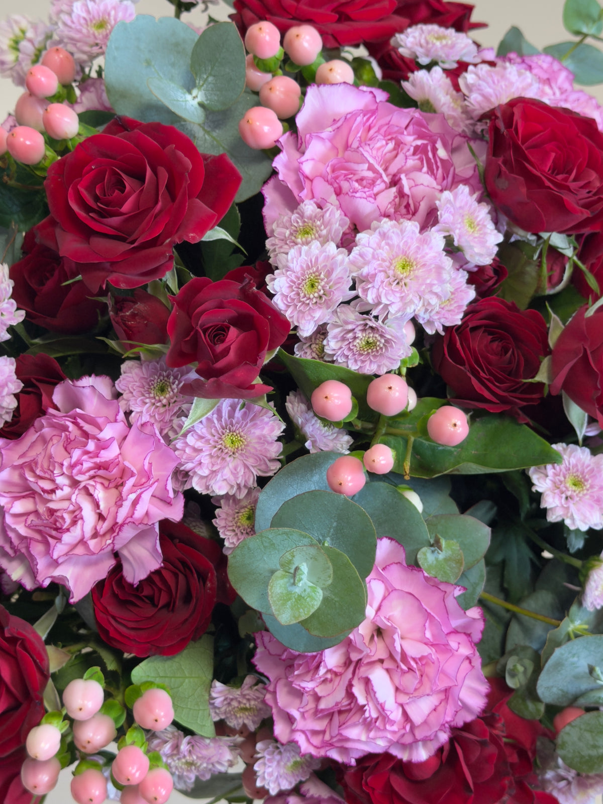 The Cupid | Romantic Red Rose & Pink Flower Bouquet Adelaide