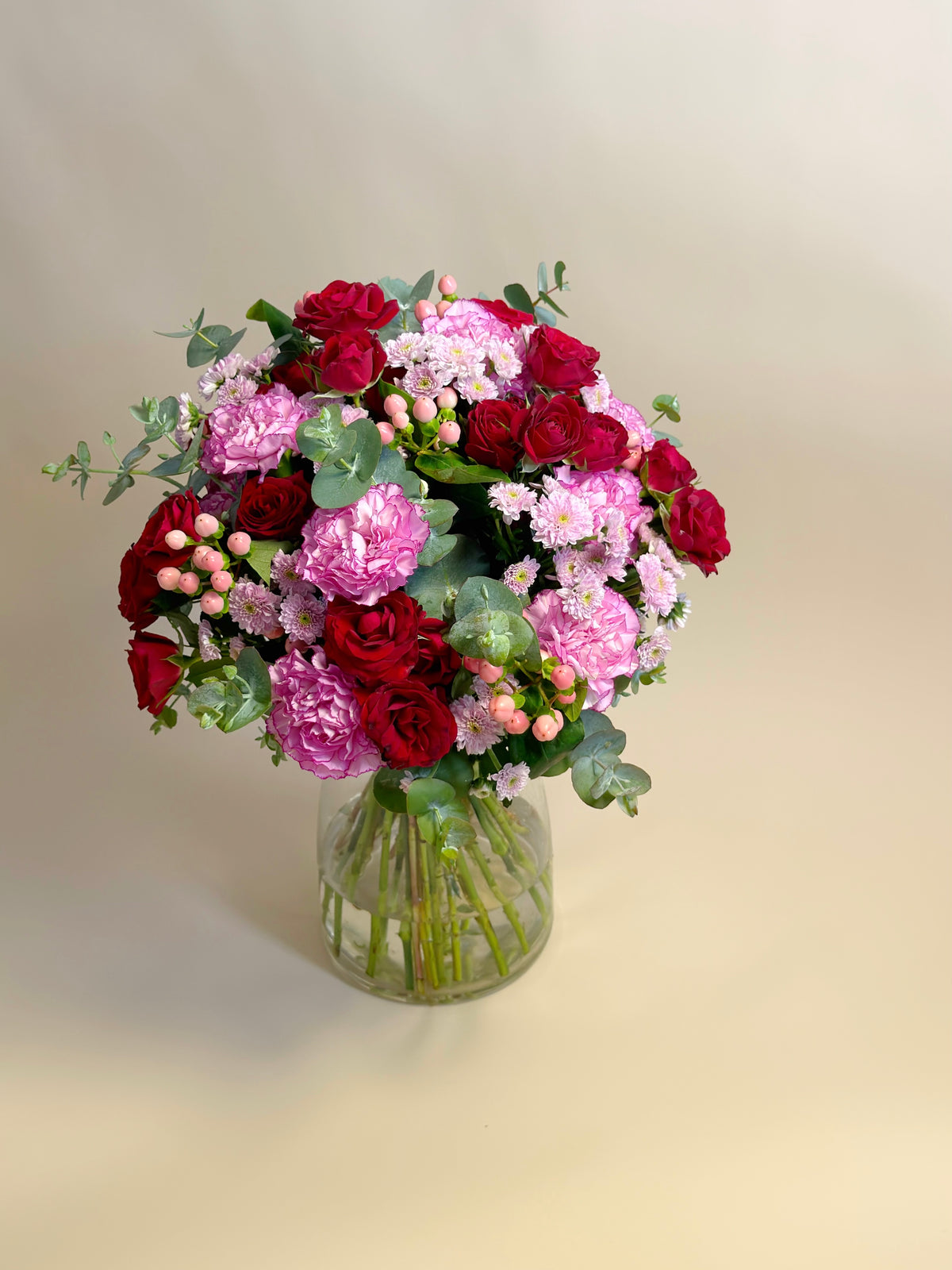 The Cupid | Romantic Red Rose & Pink Flower Bouquet Adelaide