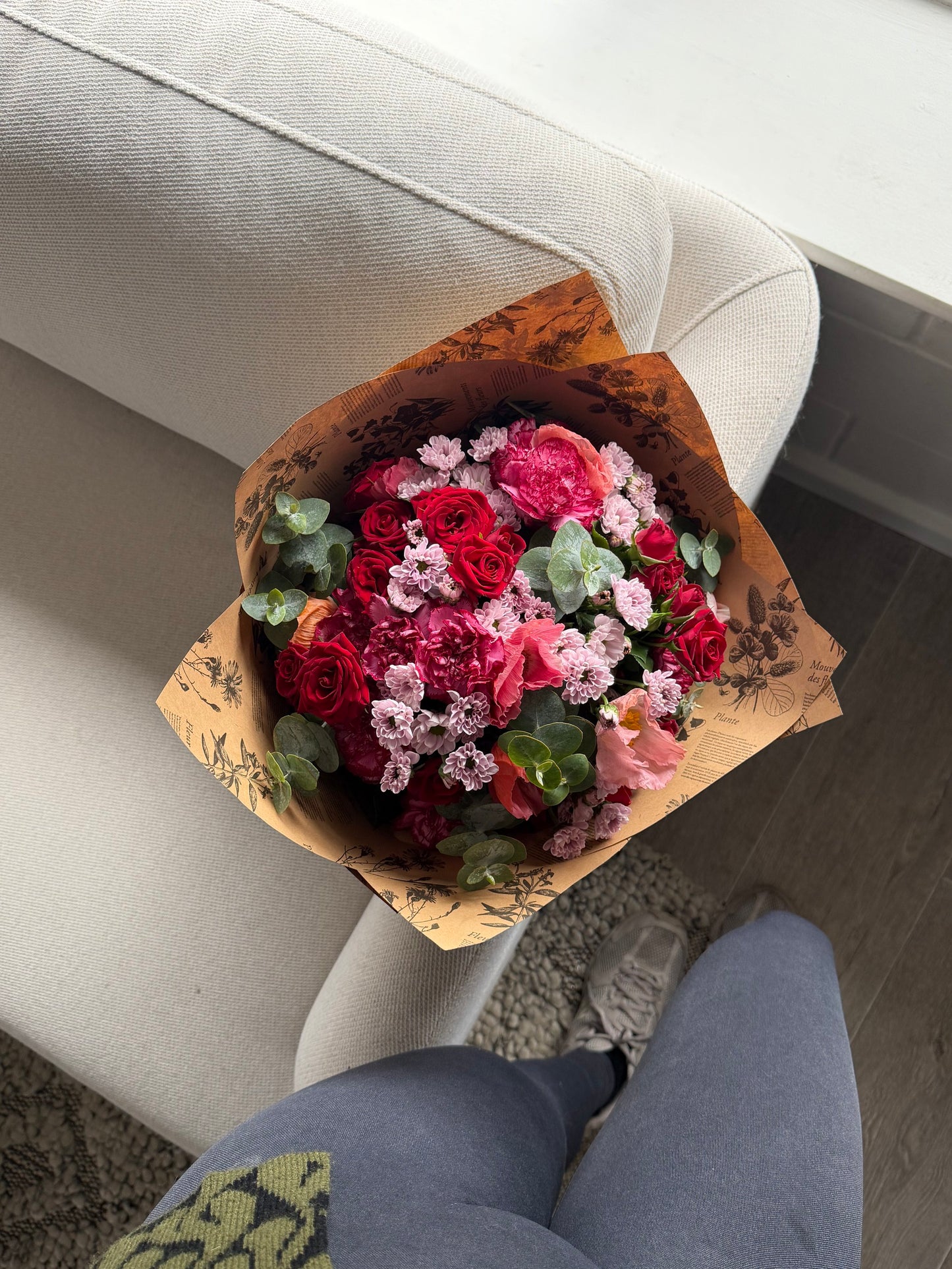 The Cupid | Romantic Red Rose & Pink Flower Bouquet Adelaide - image 3