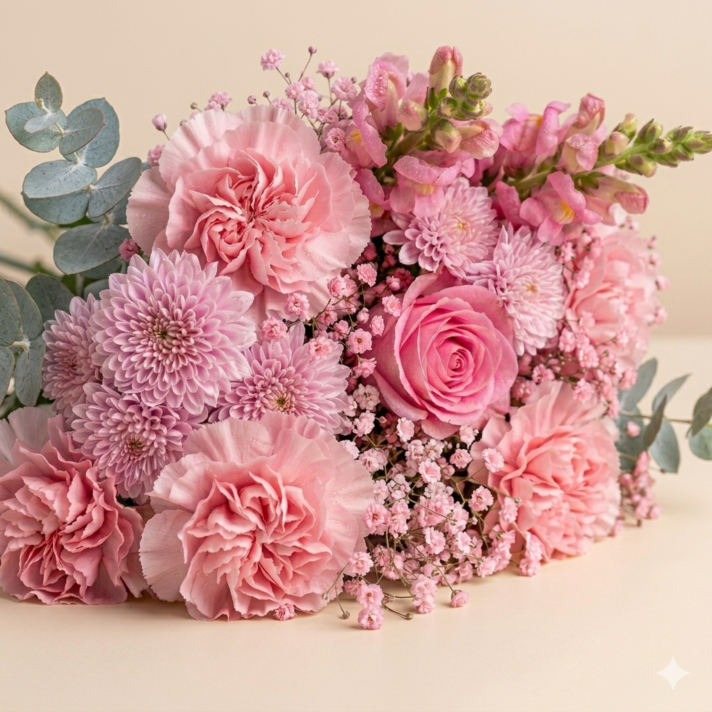 The Blush | All-Pink Rose & Snapdragon Flower Bouquet Adelaide - image 2