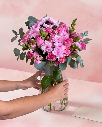The Blush | All-Pink Rose & Snapdragon Flower Bouquet Adelaide - image 3
